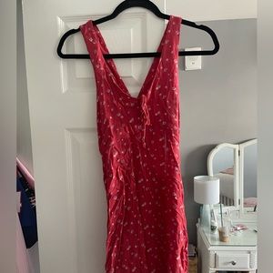 American eagle red floral sundress